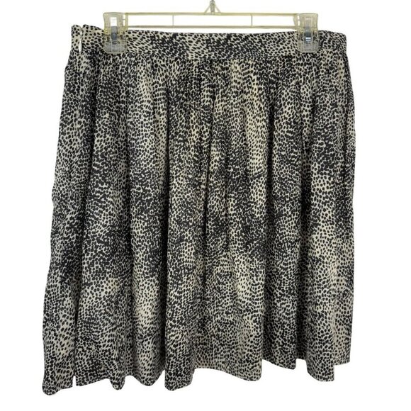 Chaudry KC NEW Mini Skirt Animal Print Size Large Lightweight Lined Neutral - Picture 3 of 7